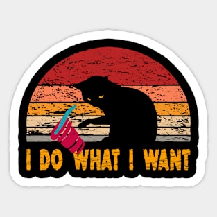 i do what i want Sticker